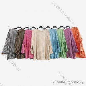Gestreiftes Langarm-T-Shirt für Damen (S/M EINHEITSGRÖSSE) ITALIAN FASHION IMPLM2321018006