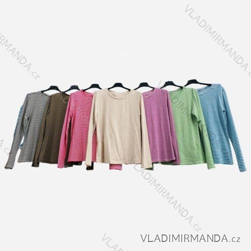 T-Shirt Langarm Damen gestreift (S/M ONE SIZE) ITALIAN FASHION IMPLM23209500