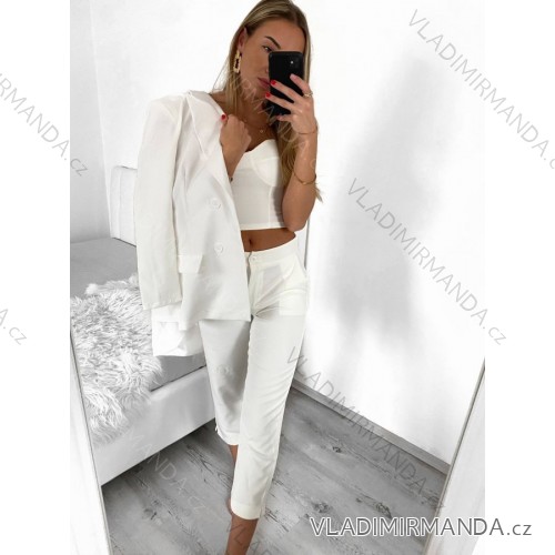 Šaty letní na ramínka dámské (S/M ONE SIZE) ITALSKÁ MÓDA IMPBB22B21841 weiß L