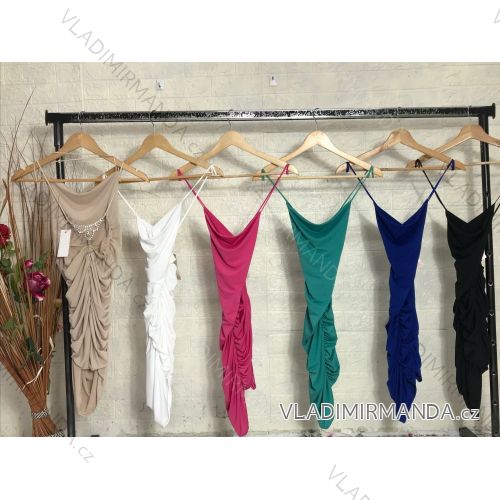 Elegantes trägerloses Damenkleid (S/M EINHEITSGRÖSSE) ITALIAN FASHION IMPGM236244