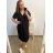 Kurzärmliges Oversize-Kleid für Damen in Übergröße (3XL/4XL ONE SIZE) ITALIAN FASHION IMC23132 3xl / 4xl mittelblau