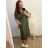 Kurzärmliges Oversize-Kleid für Damen in Übergröße (3XL/4XL ONE SIZE) ITALIAN FASHION IMC23132 3xl / 4xl mittelblau