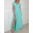 Langes, elegantes, lässiges Kurzarmkleid für Damen (Einheitsgröße S/M) ITALIAN FASHION IMPBB23B23384