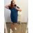 Kurzärmliges Oversize-Kleid für Damen in Übergröße (3XL/4XL ONE SIZE) ITALIAN FASHION IMC23132