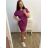 Kurzärmliges Oversize-Kleid für Damen in Übergröße (3XL/4XL ONE SIZE) ITALIAN FASHION IMC23132