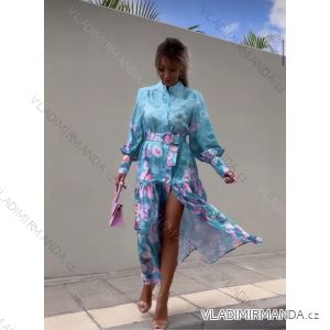 Damen-Longshirt-Kleid mit langen Ärmeln (S/M EINHEITSGRÖSSE) ITALIAN FASHION IMPBB23D2182
