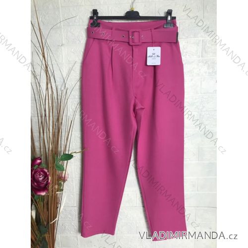 Lange Damenhose mit Gürtel (S-XL) ITALIAN FASHION IMPGM237884-02 rosa S