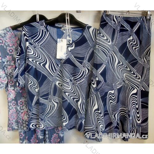 Sommer-Rock-Set und Tunika Kurzarm Damen Übergröße (XL-4xl) BENTER 61324