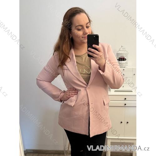 Kleid Oversize Kurzarm Damen (4XL/5XL ONE SIZE) ITALSKÁ MÓDA IM422026 L/XL pink