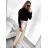 Mittellanger Satinrock für Damen (Einheitsgröße S/M) ITALIAN FASHION IMM23UN6886