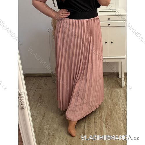 Rock lange Sommer Frauen (uni sl) ITALIENISCHE Mode IM420490
