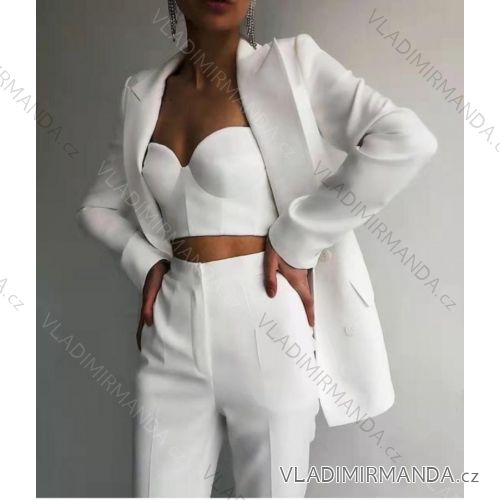 Šaty letní na ramínka dámské (S/M ONE SIZE) ITALSKÁ MÓDA IMPBB22B21841 weiß L