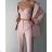 Elegantes Damen-Set aus Hose, Jacke und Oberteil (S-XL) ITALIAN FASHION IMPGM233790-06 beige XL