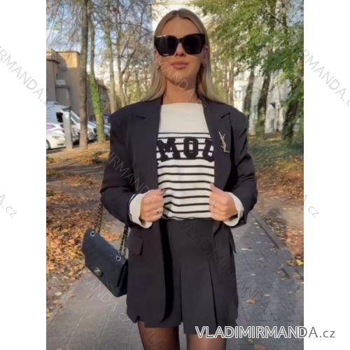 Šaty letní na ramínka dámské (S/M ONE SIZE) ITALSKÁ MÓDA IMPBB22B21841 schwarz S