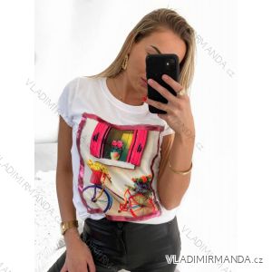 T-Shirt Kurzarm Frauen (UNI S-M) ITALIENISCHE MODE IMM20330