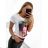 T-Shirt Kurzarm Frauen (UNI S-M) ITALIENISCHE MODE IMM20330