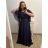 Ballkleid lang, elegant, Party, kurzärmelig, Damen (XL/2XL/3XL Einheitsgröße) ITALIAN FASHION IMM23001