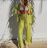 Damen-Set mit langen Ärmeln, langen Hosen und Hemd (S-XL) ITALIAN FASHION IMPGM2322496-02 Orange L