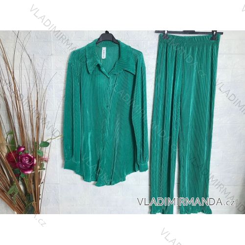 Šaty letní na ramínka dámské (S/M ONE SIZE) ITALSKÁ MÓDA IMPBB22B21841 grün M
