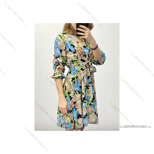 Langarmkleid für Damen (S/M EINHEITSGRÖSSE) ITALIAN FASHION IMPDY23JR15168