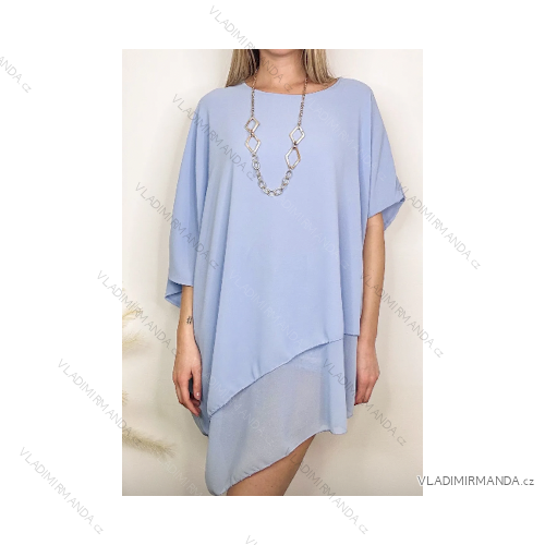 Damenkleid mit 3/4-Ärmeln und Anhänger (Einheitsgröße S/M) ITALIAN FASHION IMPDY23JR31810