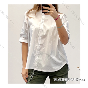Langärmliges Tunika-/Blusenhemd für Damen (S/M Einheitsgröße) ITALIAN FASHION IMPDY23LS19195