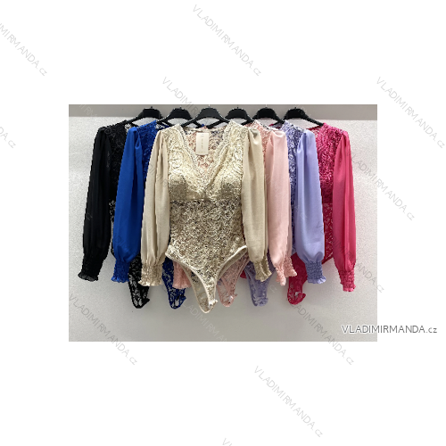 Damen-Body mit langen Ärmeln (Einheitsgröße S/M) ITALIAN FASHION IMPDY23XD5157