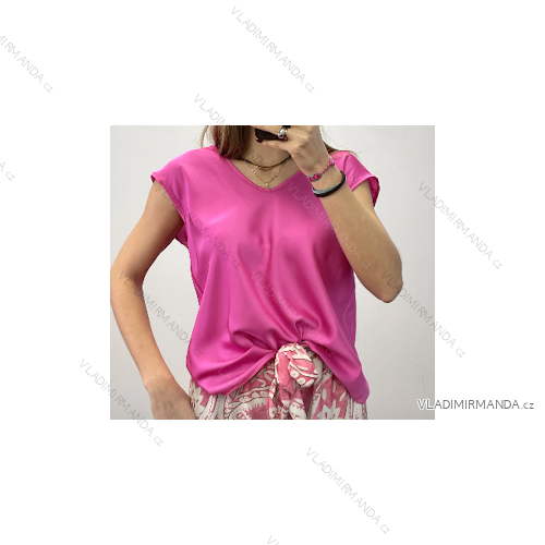 Kurzarm-T-Shirt für Damen (S/M EINHEITSGRÖSSE) ITALIAN FASHION IMPDY23LS17071