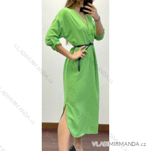 Langärmliges Damenkleid mit Gürtel (Einheitsgröße S/M) ITALIAN FASHION IMPDY23LS18178