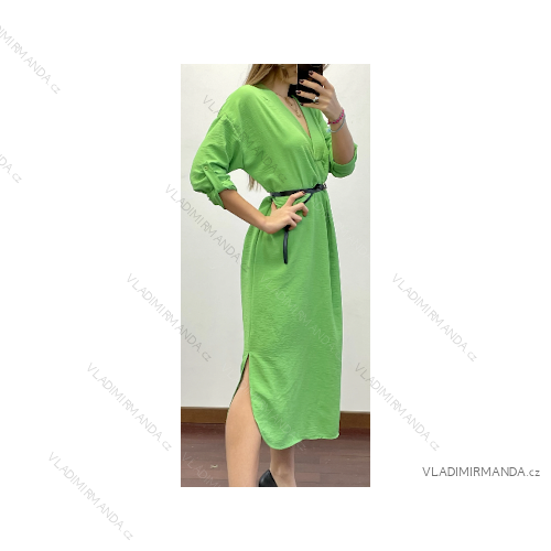 Langärmliges Damenkleid mit Gürtel (Einheitsgröße S/M) ITALIAN FASHION IMPDY23LS18178