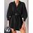 Übergroßes Damenhemd mit langen Ärmeln und Gürtel (S/M ONE SIZE) ITALIAN FASHION IMM23M20799