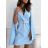 Damen-Latzhose/Kleid mit langen Ärmeln und Gürtel (Einheitsgröße S/M) ITALIAN FASHION IMM23m27030