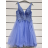 Elegantes Abendkleid für Damen mit Trägern (S/M EINHEITSGRÖSSE) ITALIAN FASHION IMPSH2350119 dunkelrosa S / M