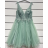 Elegantes Abendkleid für Damen mit Trägern (S/M EINHEITSGRÖSSE) ITALIAN FASHION IMPSH2350119 dunkelrosa S / M