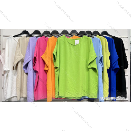 Damen-Tunika mit kurzen Ärmeln (Einheitsgröße S/M) ITALIAN FASHION IMPSH2321104