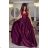 Damen Plus Size (42-46) langes elegantes ärmelloses Partykleid POLISH FASHION PMLBC23265-10 Burgund 36