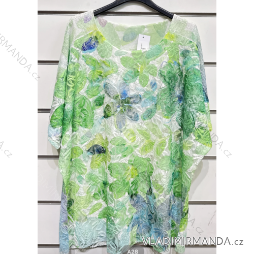 Damen-Tunika mit kurzen Ärmeln (Einheitsgröße S/M) ITALIAN FASHION IMPSH23A28