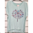 Damen-Tunika mit kurzen Ärmeln (Einheitsgröße S/M) ITALIAN FASHION IMPSH2315022AR