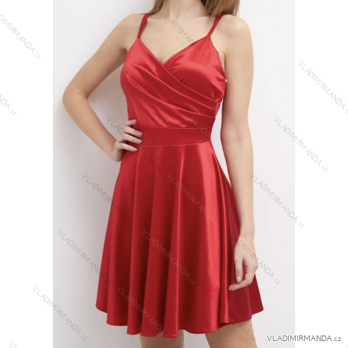Elegantes Abendkleid für Damen mit Trägern (S/M EINHEITSGRÖSSE) ITALIAN FASHION IMPSH235258
