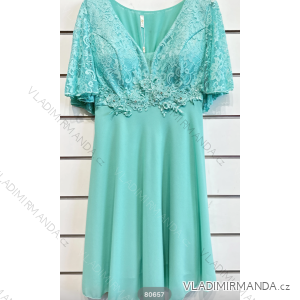 Kurzärmliges Partykleid für Damen (S/M EINHEITSGRÖSSE) ITALIAN FASHION IMPSH2480657