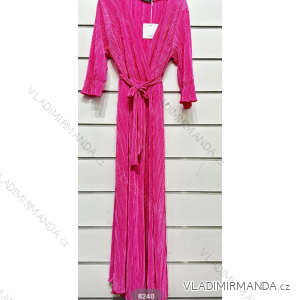 Langes, elegantes Langarmkleid für Damen (S/M EINHEITSGRÖSSE) ITALIAN FASHION IMPSH238240