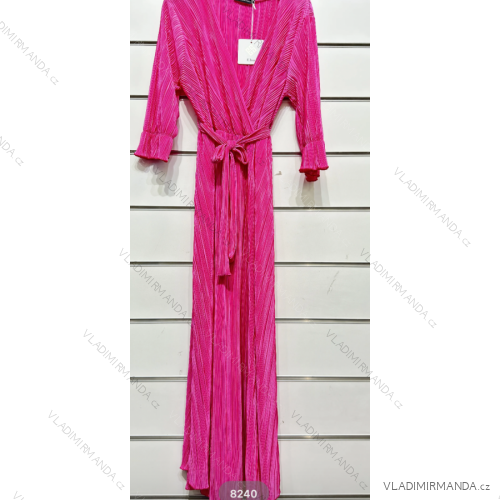 Langes, elegantes Langarmkleid für Damen (S/M EINHEITSGRÖSSE) ITALIAN FASHION IMPSH238240
