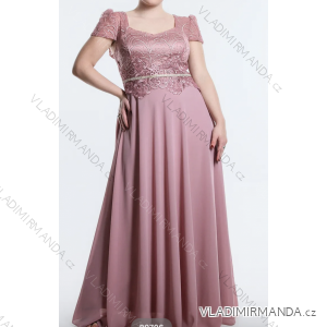 Langes, lässiges Kurzarmkleid für Damen (Einheitsgröße S/M) ITALIAN FASHION IMPSH2480706