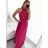 Damenkleid mit langen Trägern und variabler Krawatte (S/M/L/XL Einheitsgröße) ITALIAN FASHION IMM223000HG – Fuchsia Pink – S/M