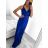 Šaty elegantní společenské na ramínka dámské (S/M ONE SIZE) ITALSKÁ MÓDA IM321608