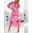 Kleid mit Knöpfen und geknöpften Damen (uni s-m) ITALIAN FASHION IM2203948