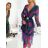 Kleid mit Knöpfen und geknöpften Damen (uni s-m) ITALIAN FASHION IM2203948