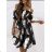 Langes Chiffon-Kurzarmkleid für Damen (S/M ONE SIZE) ITALIAN FASHION IMWGM23456