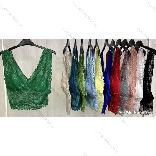 Ärmelloses Spitzen-Crop-Top für Damen (S/M EINHEITSGRÖSSE) ITALIAN FASHION IMPLP2386650050