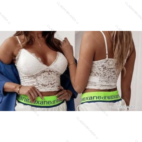 Trägertop/Croptop aus Spitze für Damen (S/M EINHEITSGRÖSSE) ITALIAN FASHION IMPLP2332229050